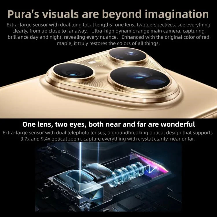 HUAWEI Pura 80 Ultra、16GB+512GB、側面指紋認証、6.8インチ、HarmonyOS 5.1、NFC、OTG、Google Play非対応、16GB+512GB