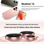 Realme 15、16GB+256GB、6.77インチ、Realme UI 6.0、Android 15、MediaTek Dimensity 7300+ オクタコア、NFC、ネットワーク：5G、16GB+256GB