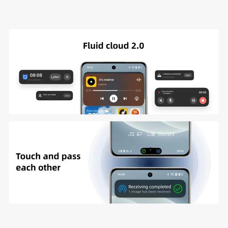 Realme 15 Pro、12GB+256GB、6.8インチ、Realme UI 6.0、Android 15、Snapdragon 7 Gen オクタコア、NFC、ネットワーク：5G、12GB+256GB