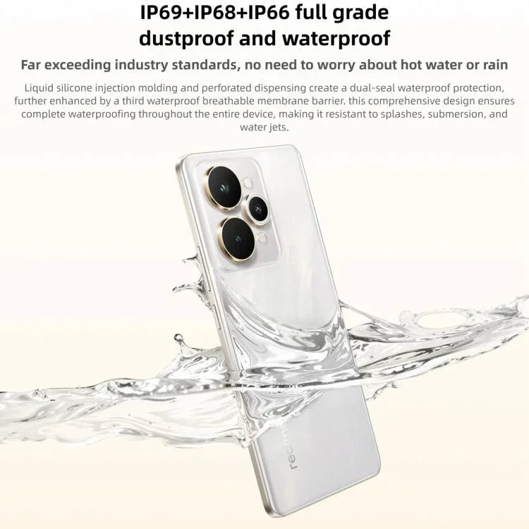 Realme 15 Pro、16GB+512GB、6.8インチ、Realme UI 6.0、Android 15、Snapdragon 7 Gen 4 オクタコア、NFC、ネットワーク：5G、16GB+512GB