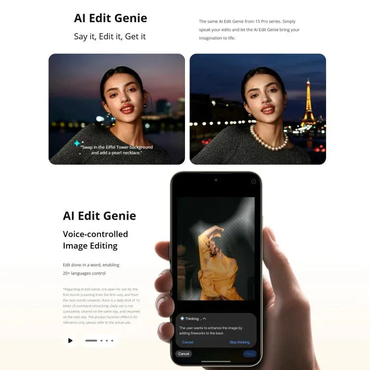 Realme 15T、8GB+128GB、画面指紋認証、6.57インチ、Realme UI 6.0、Android 15、MediaTek Dimensity 6400 Max オクタコア、NFC、ネットワーク：5G、8GB+128GB