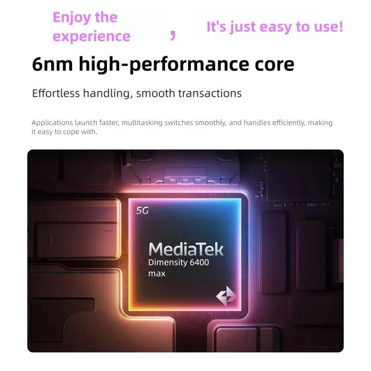 Realme 15T、8GB+256GB、画面指紋認証、6.57インチ、Realme UI 6.0、Android 15、MediaTek Dimensity 6400 Max オクタコア、NFC、ネットワーク：5G、8GB+256GB