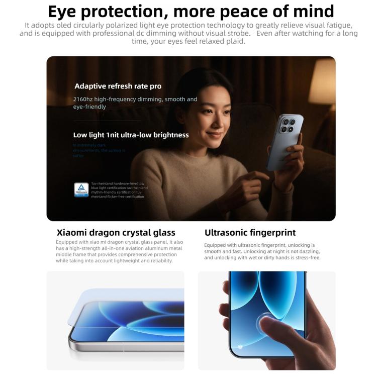 Xiaomi 17、12GB+256GB、3D超音波指紋認証、6.3インチ、Xiaomi HyperOS 3、Snapdragon 8 Elite Gen 5 オクタコア、NFC、ネットワーク：5G、12GB+256GB