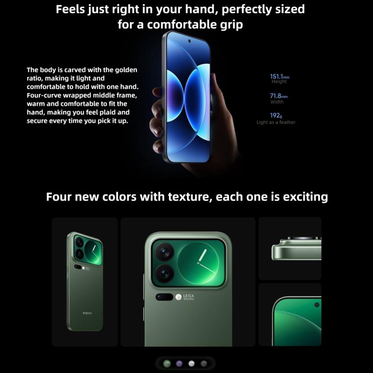 Xiaomi 17 Pro、16GB+1TB、3D超音波指紋認証、6.3インチ Xiaomi HyperOS 3 Snapdragon 8 Elite Gen 5 オクタコア、NFC、ネットワーク：5G、16GB+1TB