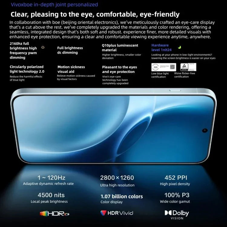 vivo X300 Pro、12GB+256GB、6.78インチ OriginOS 6 Android 16 Dimensity 9500 オクタコア、OTG、NFC、ネットワーク：5G、12GB+256GB
