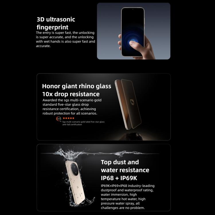 Honor Magic8、12GB+256GB、画面内指紋認証、6.58インチ、MagicOS 10.0 / Android 16、Snapdragon 8 Elite 第5世代 オクタコア、ネットワーク：5G、NFC、OTG、12GB+256GB