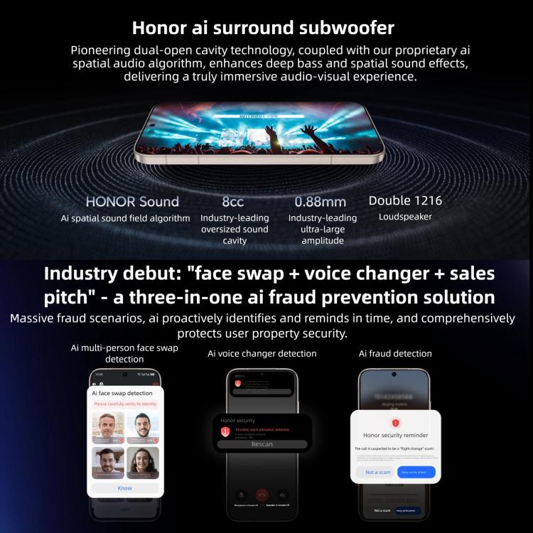 Honor Magic8 Pro、16GB+1TB、画面指紋認証、6.71インチ MagicOS 10.0 / Android 16 Snapdragon 8 Elite Gen 5 オクタコア、ネットワーク：5G、NFC、OTG、16GB+1TB