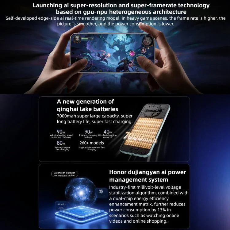 Honor Magic8 Pro、16GB+512GB、画面内指紋認証、6.71インチ、MagicOS 10.0 / Android 16、Snapdragon 8 Elite 第5世代 オクタコア、ネットワーク：5G、NFC、OTG、16GB+512GB