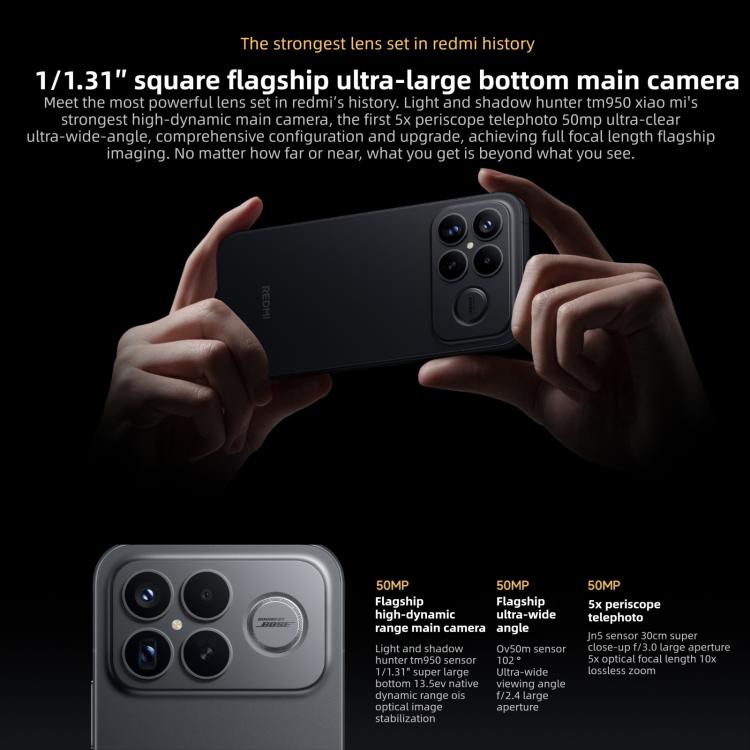 Xiaomi Redmi K90 Pro Max, 16GB+512GB, 6.9 inch Xiaomi HyperOS 3 Snapdragon 8 Elite Gen 5 Octa Core, NFC, Network: 5G, 16GB+512GB