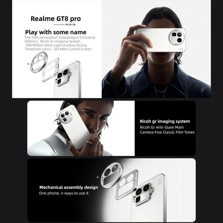 Realme GT8 Pro、16GB+1TB、6.79インチ Realme UI 7.0 Snapdragon 8 Elite Gen 5 オクタコア、NFC、ネットワーク：5G、16GB+1TB、Realme GT8 Pro、16GB+1TB