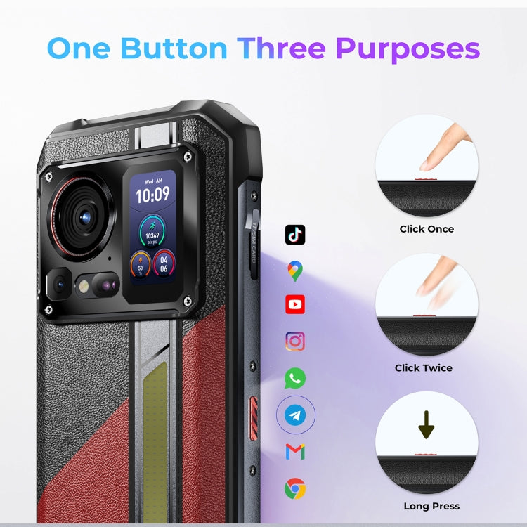 HOTWAV Hyper 7 Pro 頑丈スマートフォン、16GB+256GB、10800mAh、6.6インチ Android 14 MediaTek Dimensity 7050 5G、ネットワーク：5G、OTG、NFC