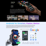 HOTWAV Hyper 7 Pro 頑丈スマートフォン、16GB+256GB、10800mAh、6.6インチ Android 14 MediaTek Dimensity 7050 5G、ネットワーク：5G、OTG、NFC