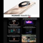 HUAWEI Mate 80 Pro、16GB+512GB、側面指紋認証、6.75インチ HarmonyOS 6.0 Kirin 9030、NFC、OTG、Google Play非対応、16GB+512GB
