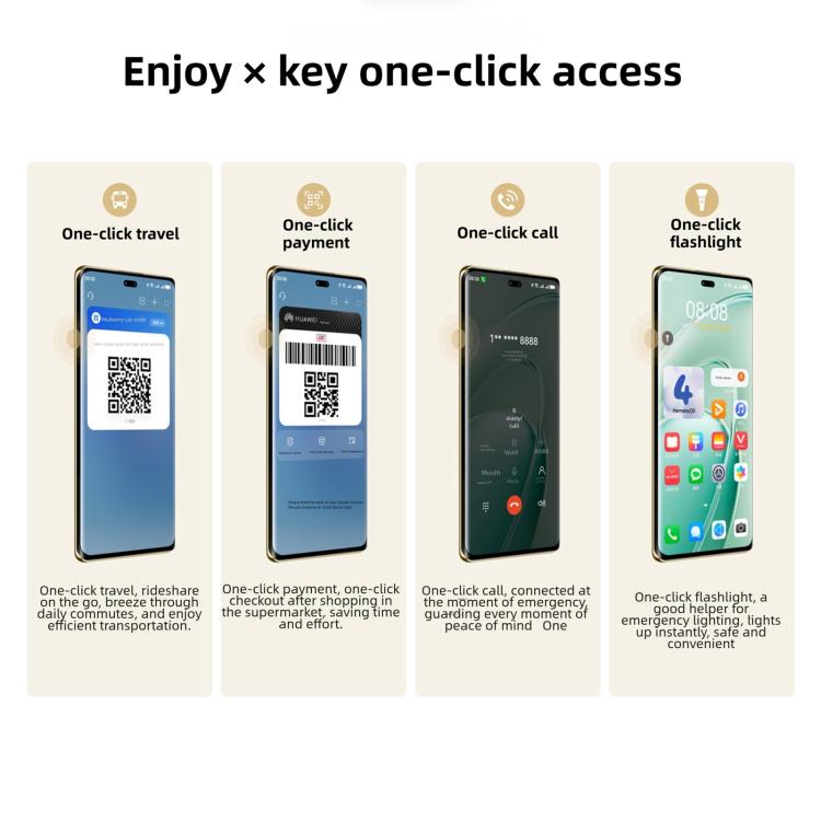 HUAWEI Enjoy 70X プレミアムエディション、8GB+256GB、画面指紋認証、6.78インチ HarmonyOS 4.2 Kirin 8000、ネットワーク：4G、OTG、NFC、Google Play非対応、8GB+256GB