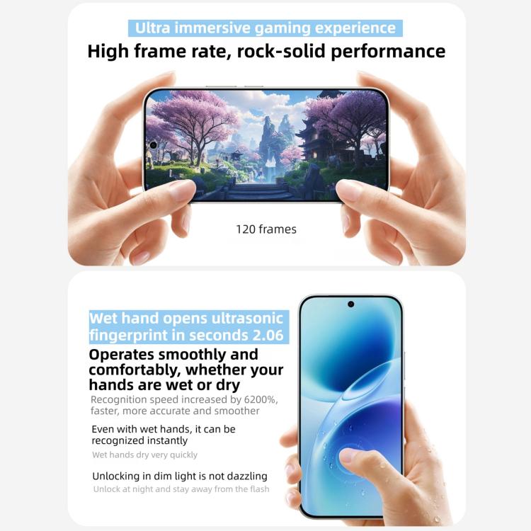 vivo S50、12GB+256GB、3D指紋認証、6.59インチ Android 16 OriginOS 6 Snapdragon 8s Gen 3 オクタコア、OTG、NFC、ネットワーク：5G、Google Play対応、12GB+256GB