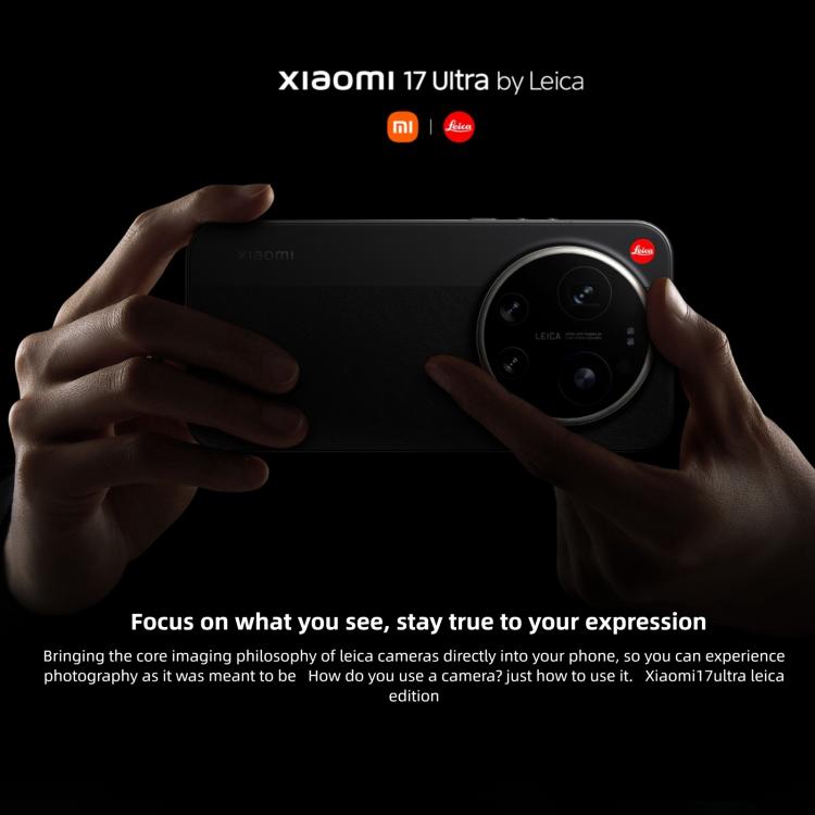 Xiaomi 17 Ultra By Leica、16GB+1TB、3D超音波指紋認証、6.9インチ Xiaomi HyperOS 3 Snapdragon 8 Elite Gen 5 オクタコア、NFC、ネットワーク：5G、By Leica、16GB+1TB