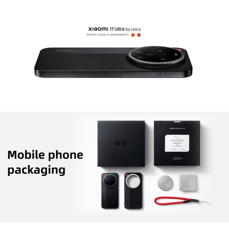 Xiaomi 17 Ultra By Leica、16GB+1TB、3D超音波指紋認証、6.9インチ Xiaomi HyperOS 3 Snapdragon 8 Elite Gen 5 オクタコア、NFC、ネットワーク：5G、By Leica、16GB+1TB