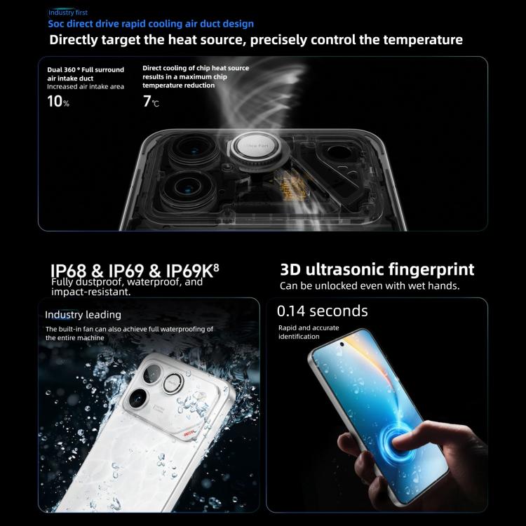 Honor WIN RT、12GB+512GB、3D超音波指紋認証、10000mAhバッテリー、6.83インチ MagicOS 10.0 / Android 16 Snapdragon 8 Elite オクタコア、ネットワーク：5G、NFC、OTG、12GB+512GB
