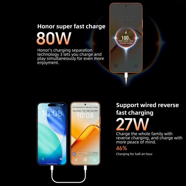 Honor Power2、12GB+256GB、10080mAhバッテリー、6.79インチ MagicOS 10.0 / Android 16 Dimensity 8500 Elite オクタコア、ネットワーク：5G、NFC、OTG、12GB+256GB