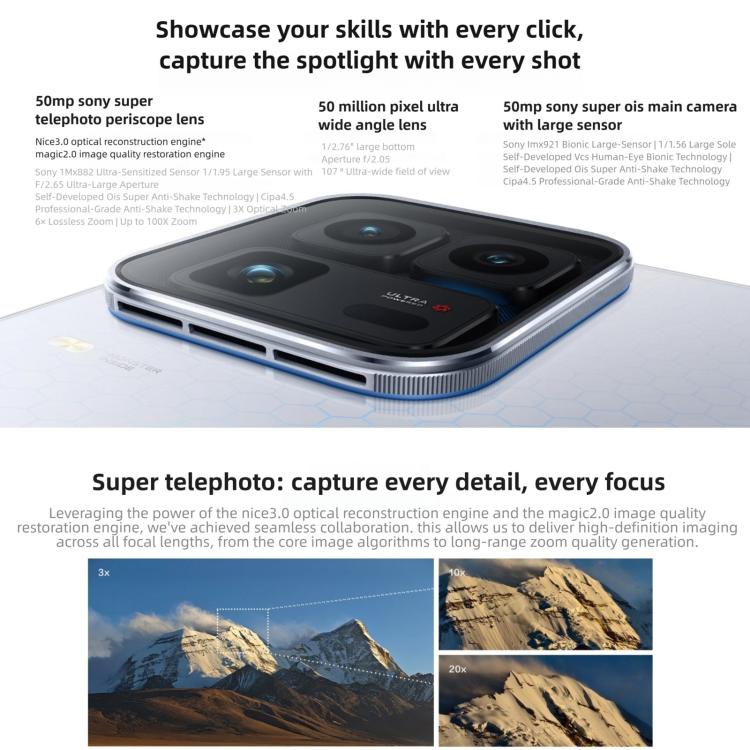 vivo iQOO 15 Ultra、16GB+1TB、超音波3D指紋認証、6.85インチ Android 16 OriginOS 6 Snapdragon 8 Elite Gen 5 オクタコア、OTG、NFC、ネットワーク：5G、Google Play対応、16GB+1TB
