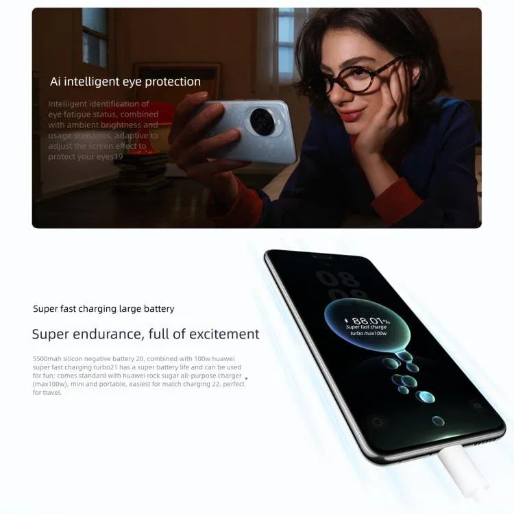 Huawei nova 14 Pro、12GB+512GB、側面指紋認証、6.78インチ HarmonyOS 5.0、NFC、OTG、Google Play非対応、12GB+512GB、nova 14 Pro、12GB+512GB