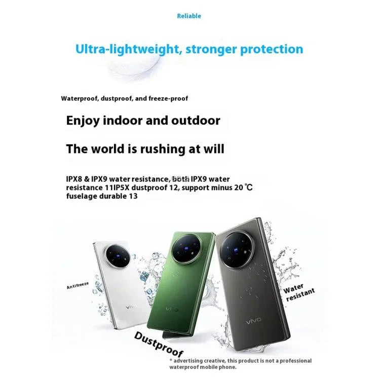 vivo X Fold5、12GB+256GB、8.03インチ + 6.53インチ Android 15 OriginOS 5 Snapdragon 8 Gen 3 オクタコア、OTG、NFC、ネットワーク：5G、12GB+256GB
