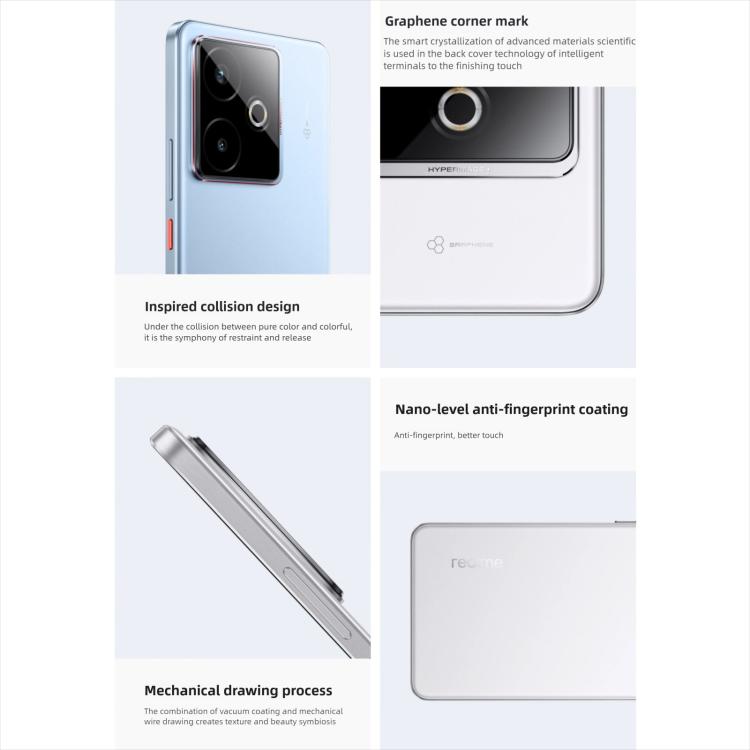 Realme GT7、16GB+1TB、6.8インチ Android 15 / Realme UI 6.0 MediaTek Dimensity 9400+ オクタコア、NFC、ネットワーク：5G、Google Play対応、16GB+1TB