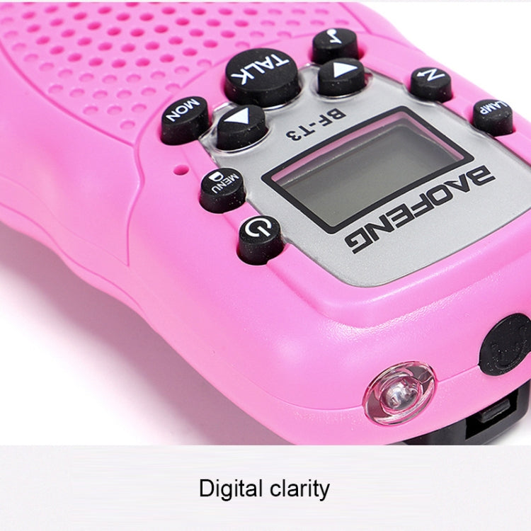 2個セット BaoFeng BF-T3 1W 子供用シングルバンドラジオ ハンドヘルドトランシーバー モニター機能付き、EUプラグ、BF-T3 EUプラグ