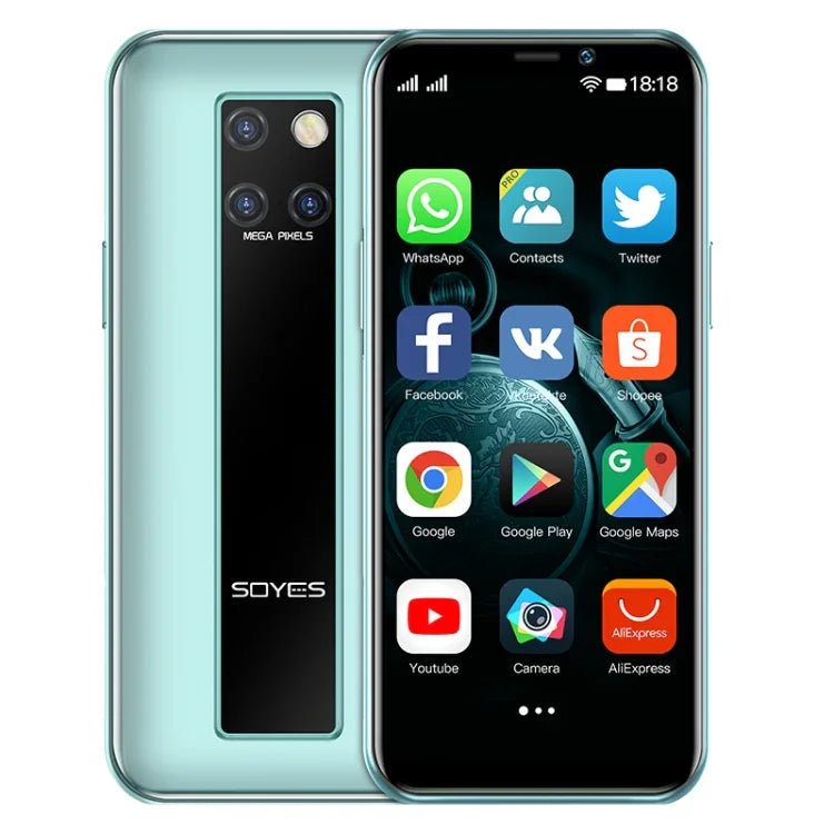 Face Identification, 3.46 inch Android 9.0 MTK6739CW Quad Core up to 1.28GHz, Dual SIM, Bluetooth, WiFi, GPS, Network: 4G, 3GB+64GB