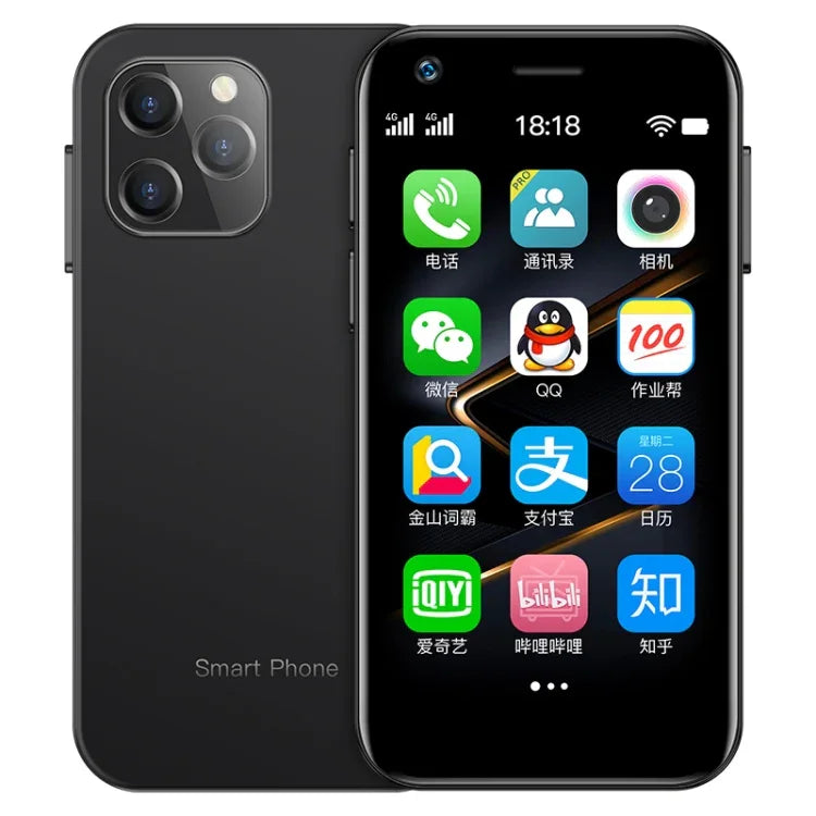 SOYES XS12、3GB+32GB、3.0インチ、Android 9.0、MTK6737M クアッドコア 最大1.1GHz、Bluetooth、WiFi、FM、ネットワーク：4G、デュアルSIM、3GB+32GB