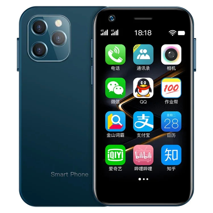 SOYES XS12、3GB+32GB、3.0インチ、Android 9.0、MTK6737M クアッドコア 最大1.1GHz、Bluetooth、WiFi、FM、ネットワーク：4G、デュアルSIM、3GB+32GB