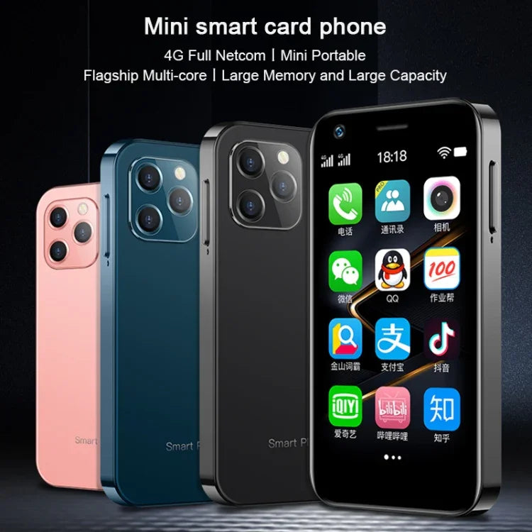 SOYES XS12、3GB+32GB、3.0インチ、Android 9.0、MTK6737M クアッドコア 最大1.1GHz、Bluetooth、WiFi、FM、ネットワーク：4G、デュアルSIM、3GB+32GB