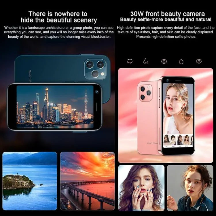 SOYES XS12、3GB+32GB、3.0インチ、Android 9.0、MTK6737M クアッドコア 最大1.1GHz、Bluetooth、WiFi、FM、ネットワーク：4G、デュアルSIM、3GB+32GB