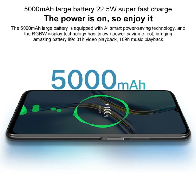 デュアルバックカメラ、側面指紋認証、5000mAhバッテリー、7.09インチ Magic UI 5.0（Android R）Dimensity 900 オクタコア 最大2.4GHz、ネットワーク：5G、NFC、Google Play非対応、X30 Max 5G 8GB+128GB