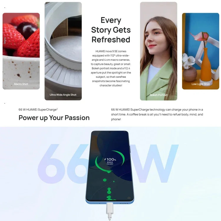 クアッド背面カメラ、側面指紋認証、6.78インチ HarmonyOS 2.0.1、Qualcomm Snapdragon 680 オクタコア 最大2.4GHz、ネットワーク：4G、OTG、Google Play非対応、8GB+128GB