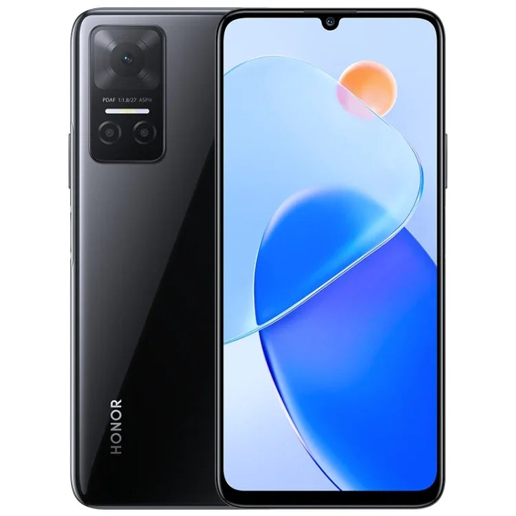 トリプルバックカメラ、側面指紋認証、5000mAhバッテリー、6.74インチ Magic UI 5.0（Android 11）MediaTek Dimensity 700 オクタコア 最大2.2GHz、ネットワーク：5G、OTG、Google Play非対応、8GB+128GB