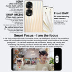 トリプル背面カメラ、画面内指紋認証、6.78インチ Magic UI 6.1、Dimensity 9000 オクタコア 最大3.05GHz、ネットワーク：5G、OTG、NFC、Google Play非対応、Honor 70 Pro+ 5G 8GB+256GB