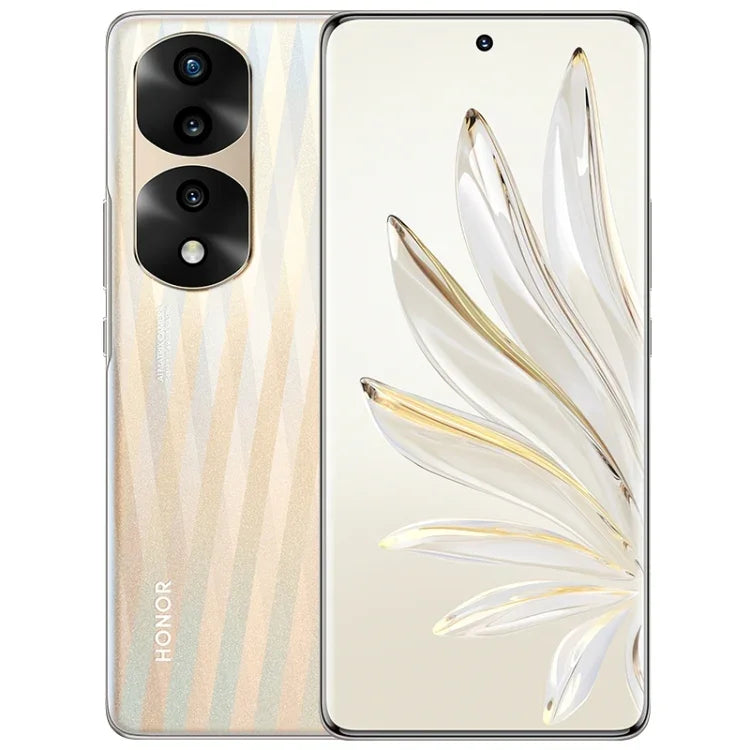 トリプル背面カメラ、画面内指紋認証、6.78インチ Magic UI 6.1、Dimensity 9000 オクタコア 最大3.05GHz、ネットワーク：5G、OTG、NFC、Google Play非対応、Honor 70 Pro+ 5G 12GB+256GB