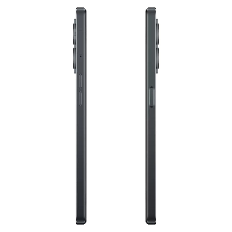 デュアル背面カメラ、側面指紋認証、5000mAhバッテリー、6.58インチ Realme UI 3.0 / Android 12、MediaTek Dimensity 810 オクタコア 最大2.4GHz、ネットワーク：5G、Google Play対応、12GB+256GB