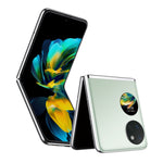 デュアル背面カメラ、側面指紋認証、6.9インチ＋1.04インチ HarmonyOS 3.0、Snapdragon 778G オクタコア 最大2.42GHz、ネットワーク：4G、OTG、NFC、Google Play非対応、128GB オブシディアンブラック、128GB シルバー、128GB ピンク、128GB ミントグリーン