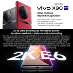 クアッド背面カメラ、画面内指紋認証／顔認証、4700mAhバッテリー、6.78インチ Android 13.0 OriginOS 3 Qualcomm Snapdragon 8 Gen 2 オクタコア 最大3.2GHz、NFC、OTG、ネットワーク：5G、Google Play対応、50Wワイヤレス急速充電対応