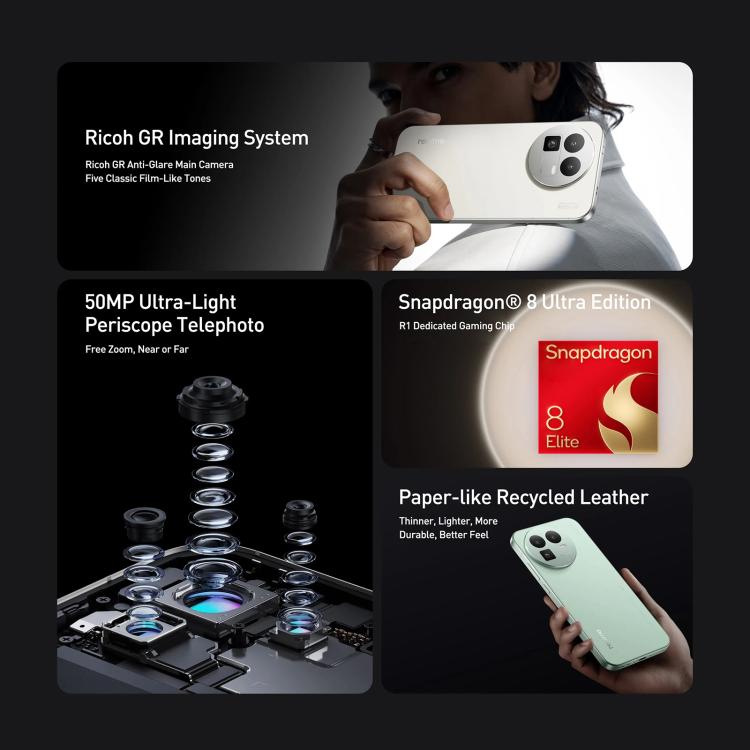Realme GT8、12GB+256GB、6.79インチ Realme UI 7.0 Android 16 Snapdragon 8 Elite オクタコア、NFC、OTG、ネットワーク：5G、12GB+512GB、Realme GT8、12GB+512GB
