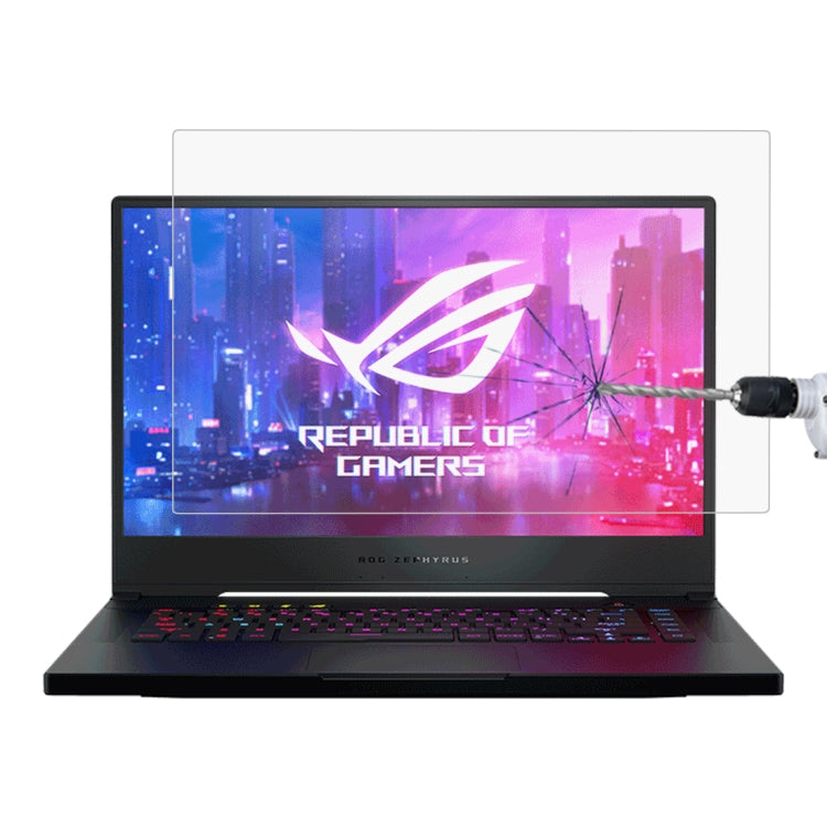 ノートパソコン画面 HD 強化ガラス保護フィルム ASUS ROG Zephyrus M GU502 15.6インチ用, ASUS ROG Zephyrus M 15.6インチ用