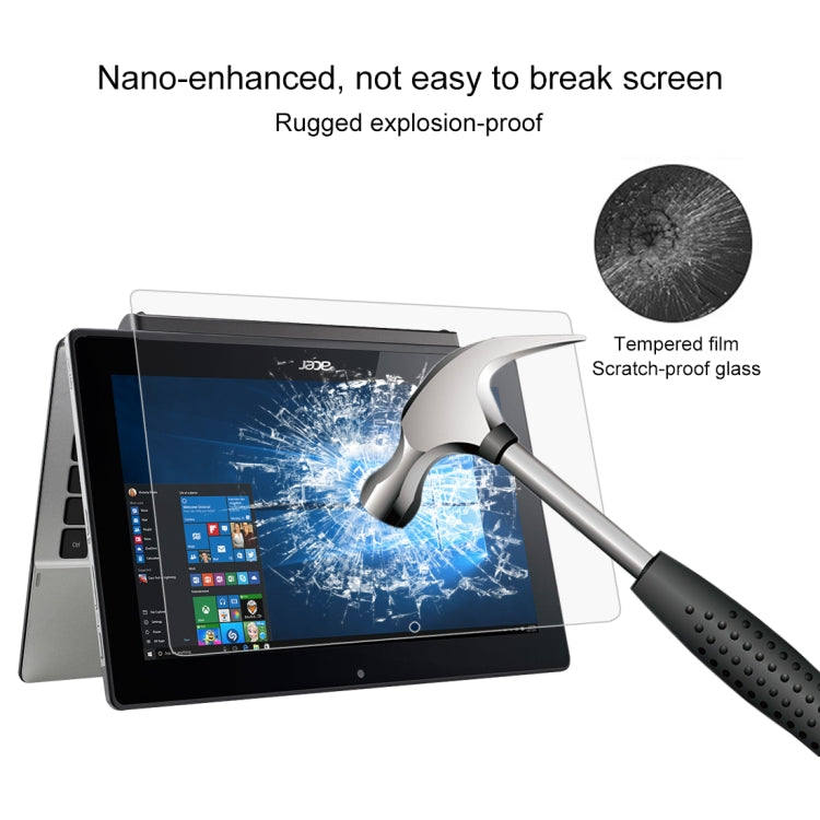 0.4mm 9H 表面硬度 フルスクリーン 強化ガラスフィルム Acer Switch 11V (SW5-173) 11.6インチ用, Acer Switch 11V (SW5-173) 11.6インチ用