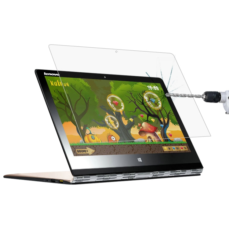 0.4mm 9H 表面硬度 フルスクリーン 強化ガラスフィルム Lenovo YOGA 3 Pro 13.3インチ用, Yoga 3 Pro