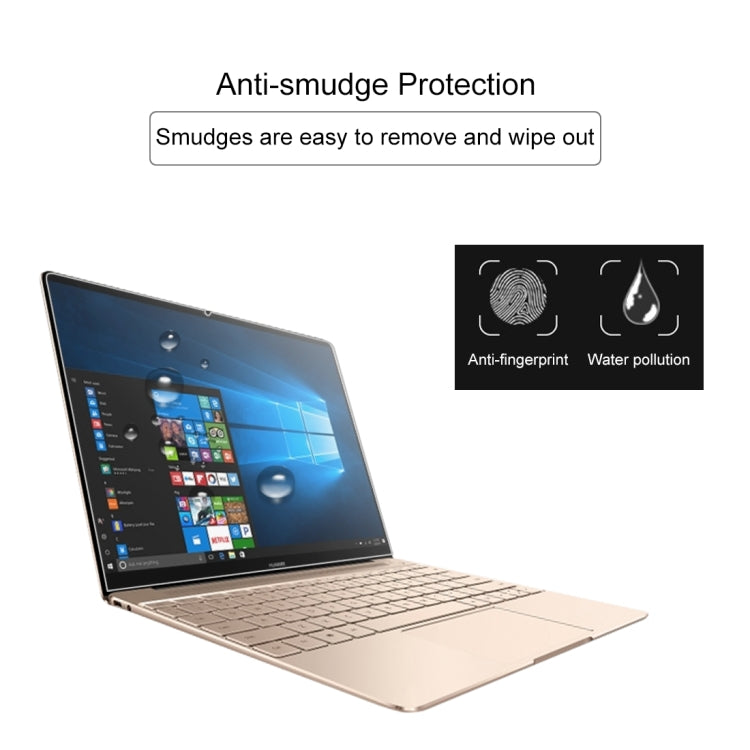 0.4mm 9H 表面硬度 フルスクリーン 強化ガラスフィルム Huawei MateBook X 13.3インチ用, MateBook X 13.3インチ用