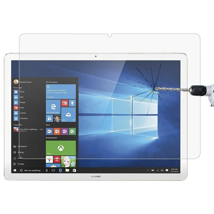 0.4mm 9H 表面硬度 フルスクリーン 強化ガラスフィルム Huawei MateBook用, MateBook