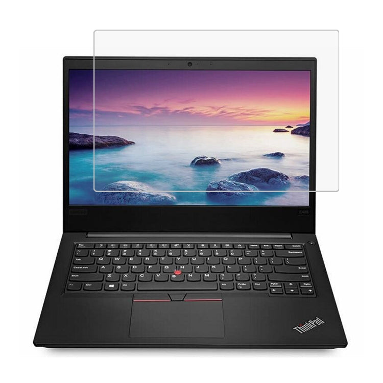 0.4mm 9H 表面硬度 フルスクリーン 強化ガラスフィルム Lenovo ThinkPad E485 14インチ用, Lenovo E485