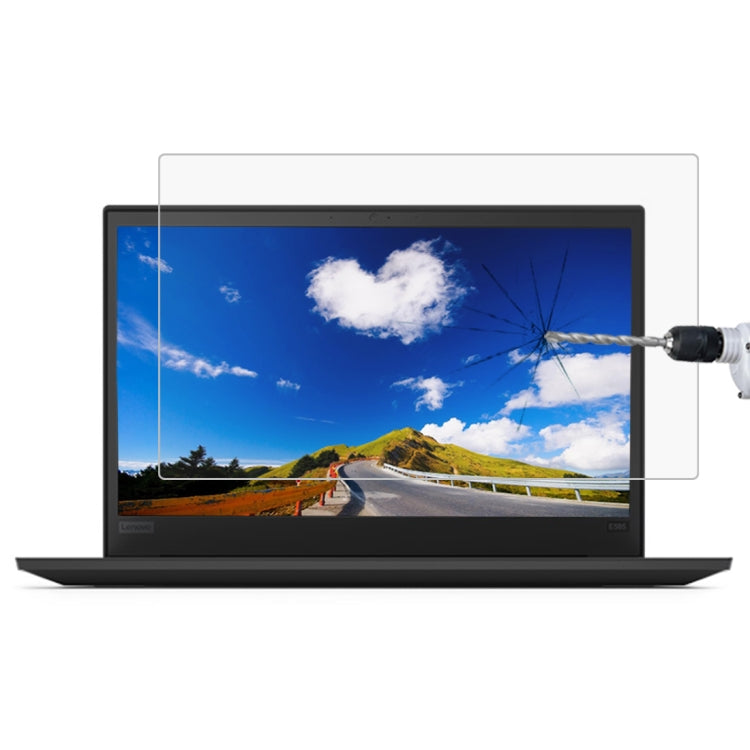 9H 表面硬度 フルスクリーン 強化ガラスフィルム Lenovo ThinkPad E585 15.6インチ用, Lenovo E585