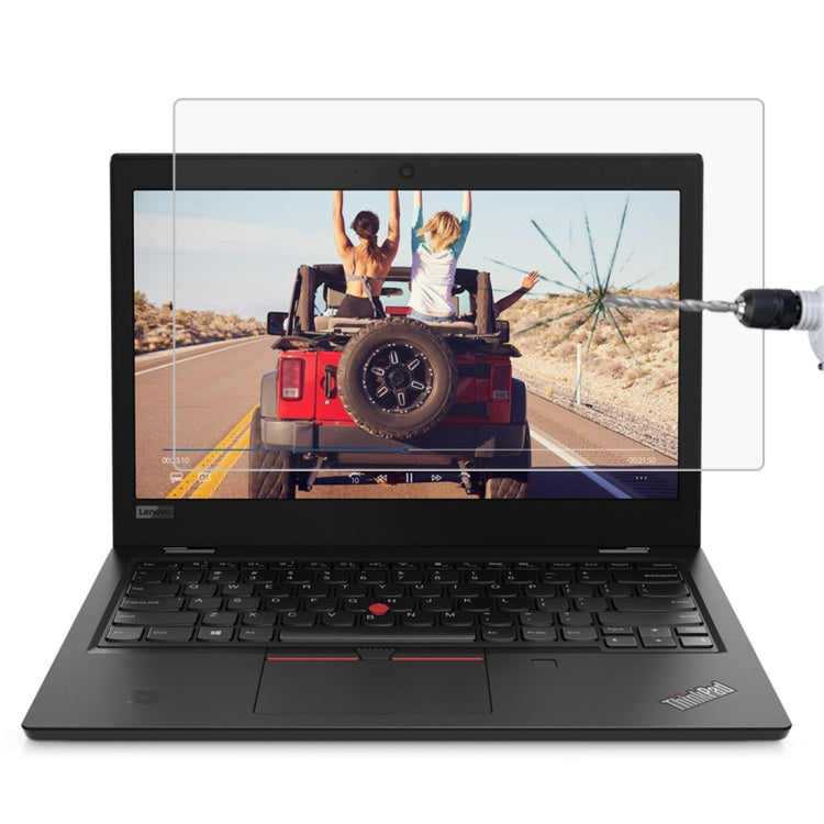 0.4mm 9H 表面硬度 フルスクリーン 強化ガラスフィルム Lenovo ThinkPad L380 Yoga 13.3インチ用, L380 Yoga